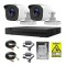 Sistem supraveghere analog Hikvision Hilook, 2 camere 2 MP, lentila 2.8mm, IR 20m, DVR 4 canale 4 MP, hard disk 500GB, accesorii SafetyGuard Surveilla