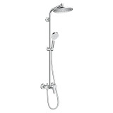 Set de dus, Hansgrohe, Crometta S 240 1 jet, cu baterie de dus, crom