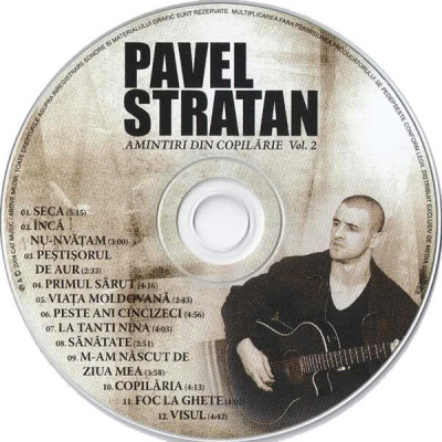 CD Pavel Stratan &amp;lrm;&amp;ndash; Aminitiri Din Copilărie Vol. 2, original - FARA COPERTI foto