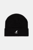 Kangol căciulă WAY TEXT culoarea negru, K3793.BK001