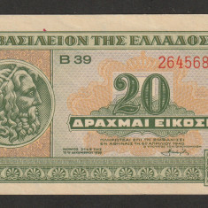 Grecia, 20 drahme 1940_XF plus_Poseidon_B 39_264568