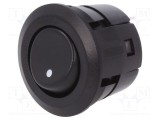 Rocker MIYAMA SPST 2 ON-OFF 3A/250VAC negru fără DS-059 1,5kV