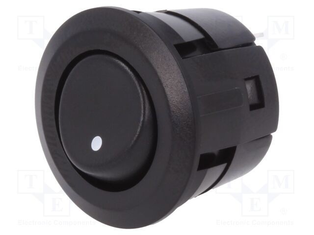 Rocker MIYAMA SPST 2 ON-OFF 3A/250VAC negru fără DS-059 1,5kV