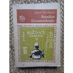 Analize Gramaticale - Aurel Nicolescu