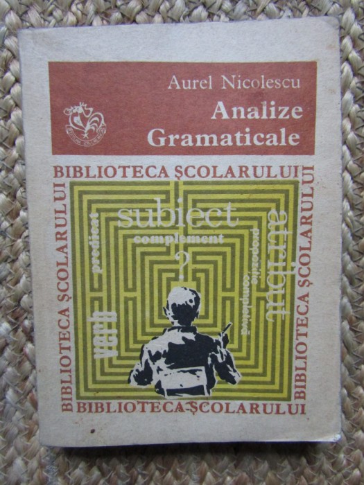 Analize Gramaticale - Aurel Nicolescu
