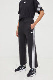 Adidas pantaloni de trening culoarea negru, cu imprimeu IN9474