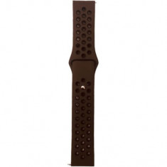 Curea ceas Smartwatch Samsung Galaxy Watch 46mm, Samsung Watch Gear S3, iUni 22 mm Silicon Sport Brown-Black