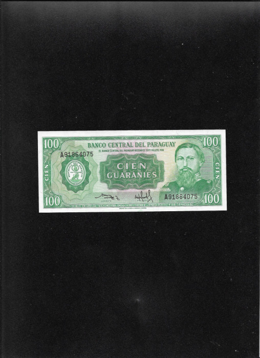 Paraguay 100 guaranies 1982 unc seria91864075