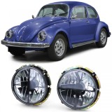Faruri din sticla clara cu fum negru si tinta pentru VW Beetle + Cabriolet din 73 Performance AutoTuning