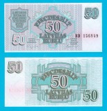 Letonia (Latvia) (p#40) 50 Ruble 1992 UNC &#039;A 2-a emisie&#039; serie: BB 156849