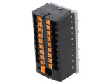 Bloc de distribuție 2,5mm2-6mm2 negru