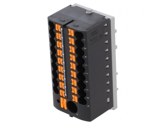 Bloc de distribuție 2,5mm2-6mm2 negru