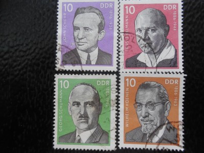 DDR-PERSONALITATI-SERIE COMPLETA-STAMPILATE foto