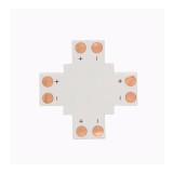 Conector PCB X de 8mm pentru benzi LED de 1 culoare SMD3528 3014-Conținutul pachetului 1 Bucată