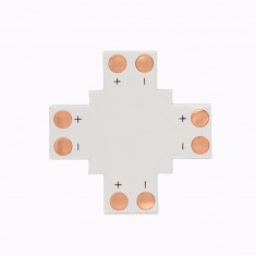 Conector PCB X de 8mm pentru benzi LED de 1 culoare SMD3528 3014-Conținutul pachetului 1 Bucată