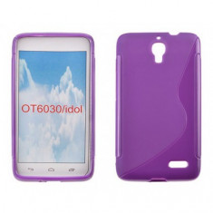 Husa Silicon S-Line Alcatel One Touch Idol 6030 (San Remo) Mov