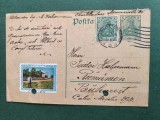 Carte postala ,corespondenta anii1900, Isidor Habermann , cu sigiliu , timbru si stampile