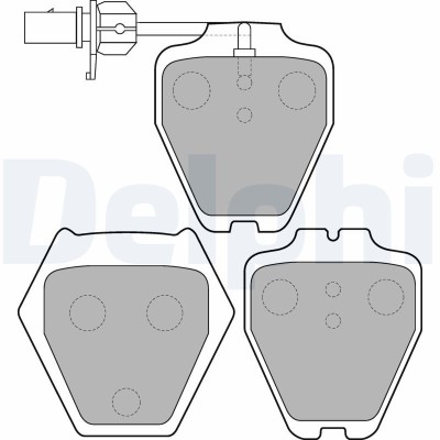 DELPHI LP1703 set placute frana,frana disc foto