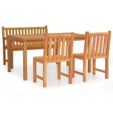Set mobilier pentru gradina, 4 piese, lemn masiv de tec