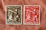 Serie 2 timbre Propaganda Germania 1935 Gedenke des 9. November 1923 Neștampilat - A007