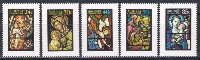 Australia 1984 - Crăciun - Vitralii, MNH foto