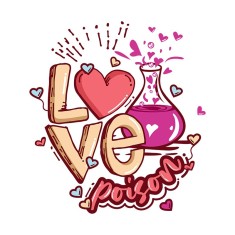 Sticker decorativ Love, Multicolor, 60 cm, 3265ST foto