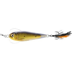 Lingurita Oscilanta LIVE TARGET Flutter Shad Sinking, Gold / Black, 7cm, 28g foto