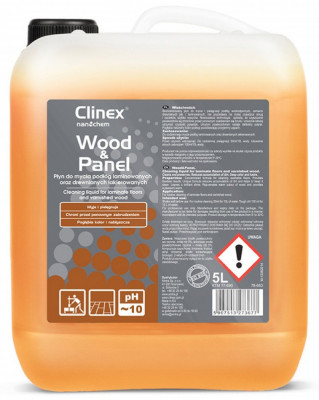 Clinex Wood &amp;amp; Panel, 5 litri, detergent lichid, concentrat, pt. curatare parchet si suprafete lemn foto