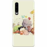 Husa silicon pentru Huawei P30, Cute Cartoon Animals