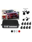 Senzori parcare fata spate cu camera video fata si camera video marsarier fara display S600-8 Alb