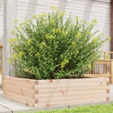 vidaXL Jardinieră de grădină, 80x80x23 cm, lemn masiv de pin