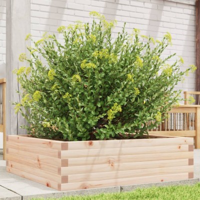 vidaXL Jardinieră de grădină, 80x80x23 cm, lemn masiv de pin 847198 foto