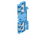 Conector Șine 2,5mm&sup2; 1 Pista 4 Borne Albastru