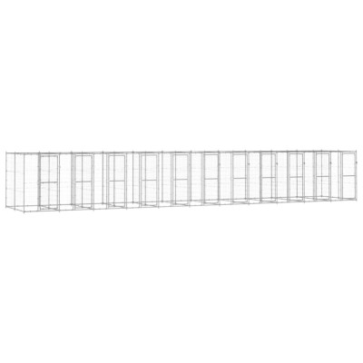Padoc pentru c&amp;acirc;ini de exterior, 26,62 m&amp;sup2;, oțel galvanizat foto