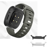 Curea din silicon compatibila cu Samsung Galaxy Watch8 Classic 46mm, Chrome Gray