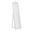 Oglinda Podea Alba Lucioasa Inart, 40x5x162 cm, Rasina, Decorativa