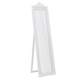 Cumpara ieftin Oglinda Decorativa Podea Inart, Alba Lucioasa, 40x5x162 cm, Rasina