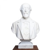 Ioan C. Petrescu, bust din marmură realizat de Carol Stork, 1902