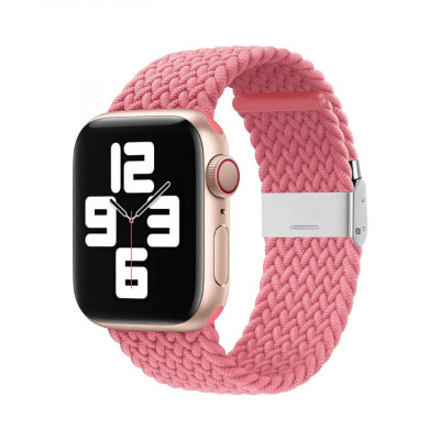 Curea Apple Watch Braided Loop Rose 41 40 38mm foto