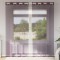 Perdele Voile cu Oelii 2 buc Violet 140x225 cm