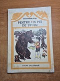carte pentru copii - pentru un pui de sturz - din anul 1979