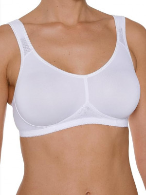 Sutien, bustiera sport pentru femei DORINA Flex, alb, Marimea 95C - OUTLET foto