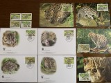 Vietnam - feline - serie 4 timbre MNH, 4 FDC, 4 maxime, fauna wwf