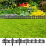 Borduri Gazon vidaXL, 17 Buc, 10m, PP Antracit, Gard Despartitor, Margini Fixare Sol, Decor Gradina
