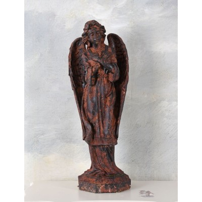 Statueta pentru gradina din polystein cu un ingeras AJA213 foto