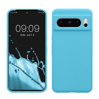 Husa Kwmobile pentru Google Pixel 8 Pro, Albastru deschis, Silicon, KWM0000208G032C foto