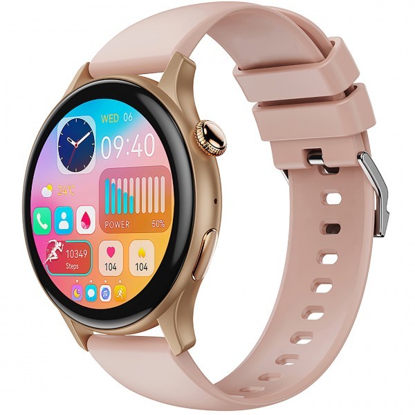 Smartwatch XO Design J6, Roz Auriu