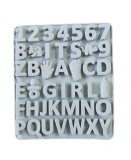 Cumpara ieftin Forma silicon cu Cifre, Litere, Piciorus, Manuta, Biberon, Dinozaur, Suzeta, Albastru, 21 cm, 491COF