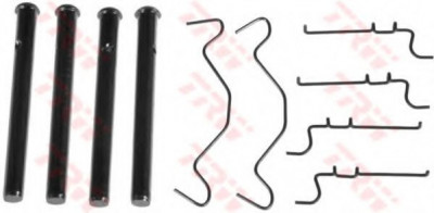 Set accesorii, placute frana TOYOTA COROLLA Limuzina (E12J, E12T) (2001 - 2008) TRW PFK537 foto