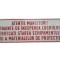 Tablă emailată Atenție muncitori! &hellip; protecția muncii &ndash; Rom&acirc;nia comunistă